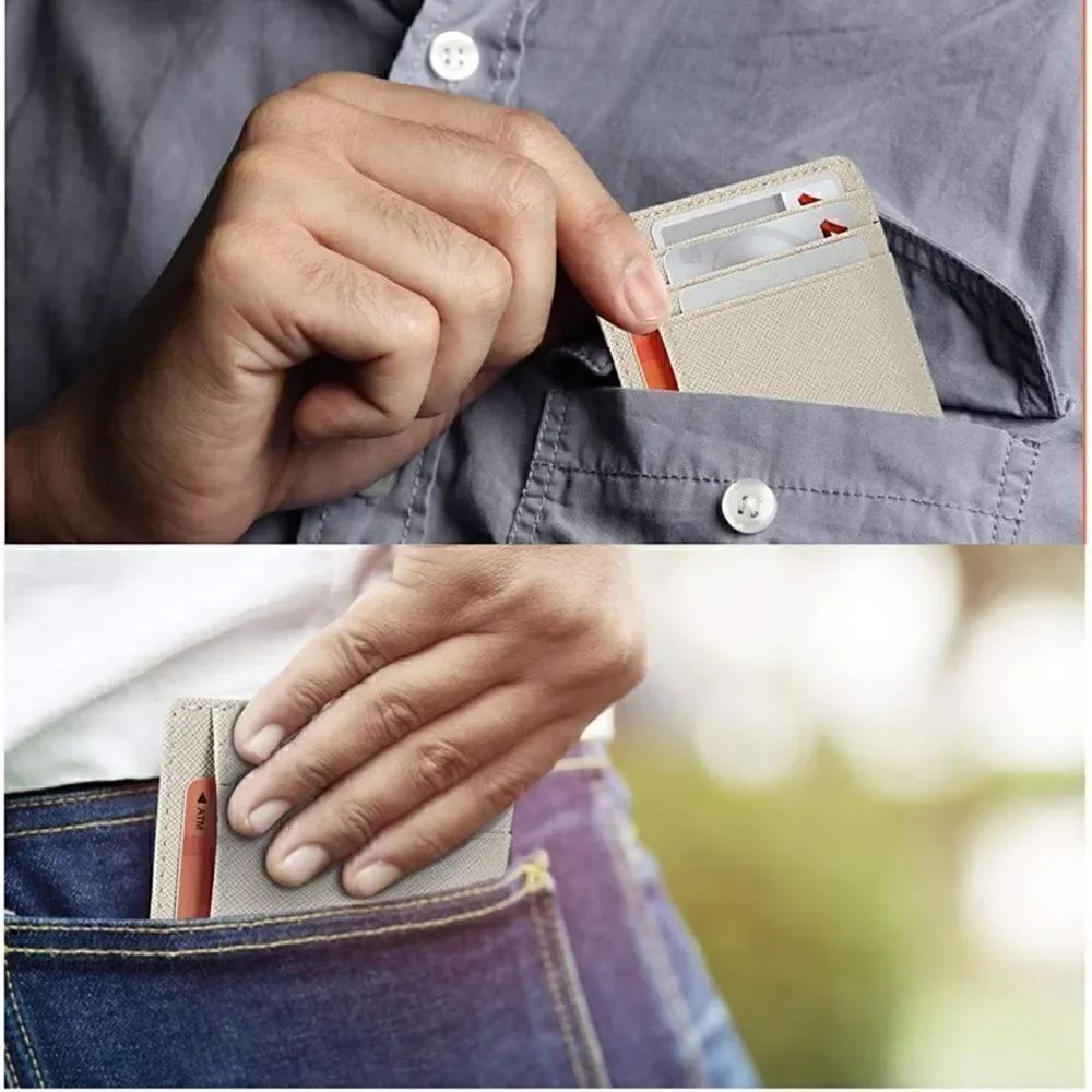 Leather Compact Card Holder Wallet - Picture 4 of 4
